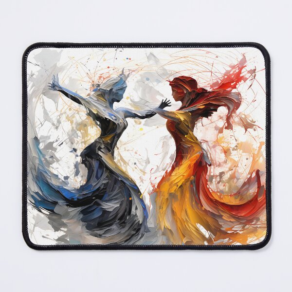 Item preview, Colourful Flame Effect bstract Art Female Dancers designed and sold by PioneerX1.