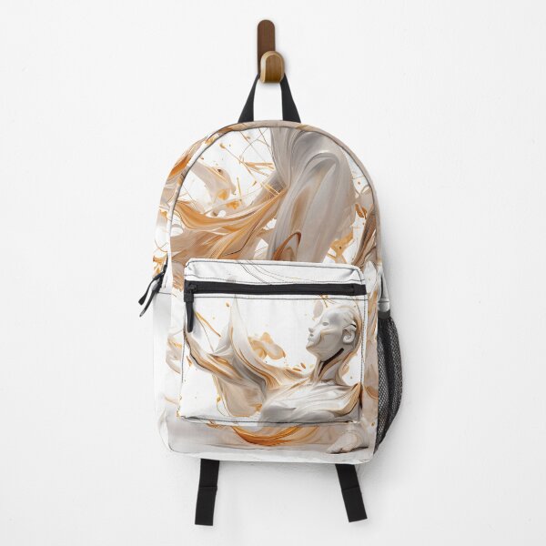 Item preview, Abstract Intricate Art Female Dancer White And Gold designed and sold by PioneerX1.