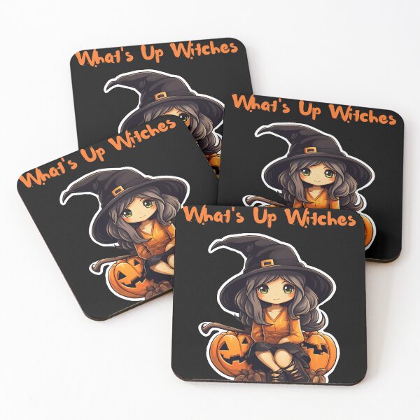 Item preview, What's Up Witches Shy Retro Cute Halloween Womens designed and sold by UniqueDesignOK.