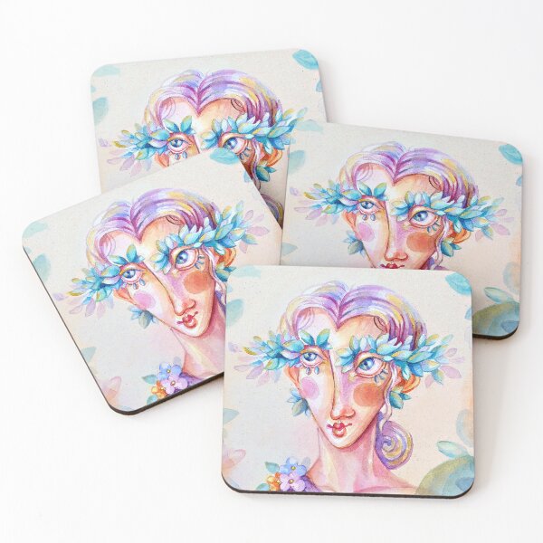 Item preview, Watercolor Fantasy Portrait  designed and sold by Hoda Hefzy.