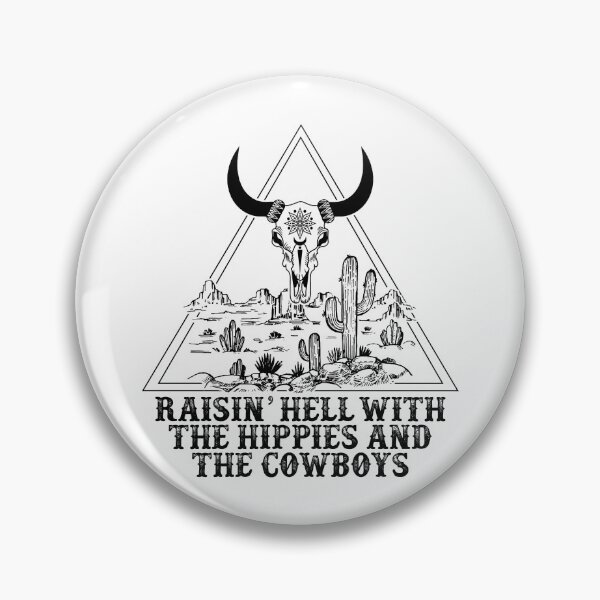 Item preview, Raisin' Hell With The Hippies And The Cowboys designed and sold by SebastiMatthiro.