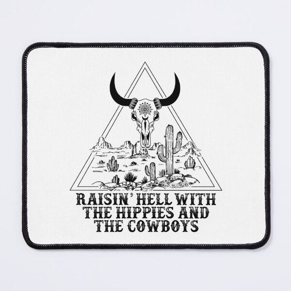 Item preview, Raisin' Hell With The Hippies And The Cowboys designed and sold by SebastiMatthiro.
