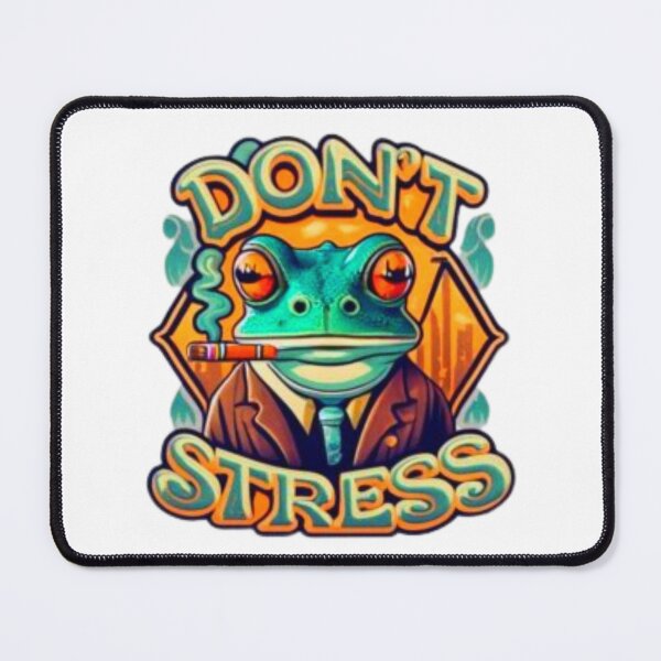 Item preview, Don't Stress Cool Frog designed and sold by HanaiPrint.