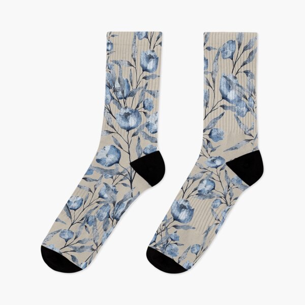 Item preview, Vintage Blue Flowers #4 designed and sold by Asmaa Abdul-Azim.