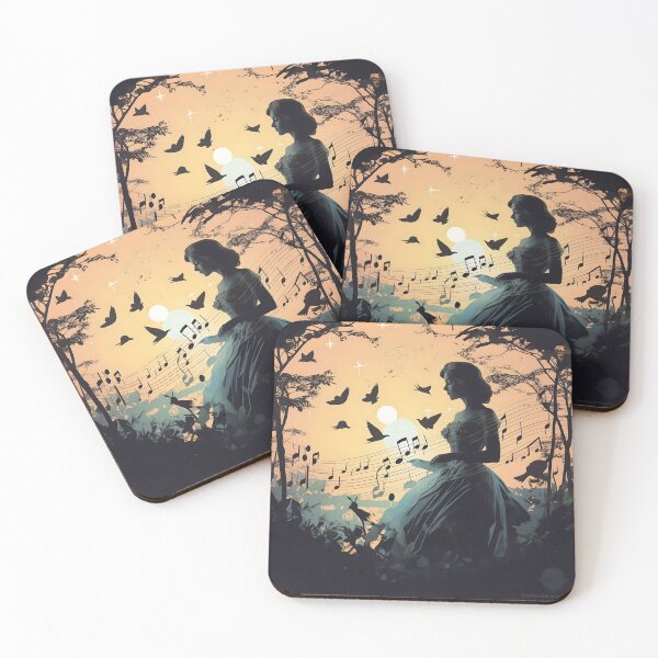Item preview, Musical Woman in Front of Sunset designed and sold by dcrc.
