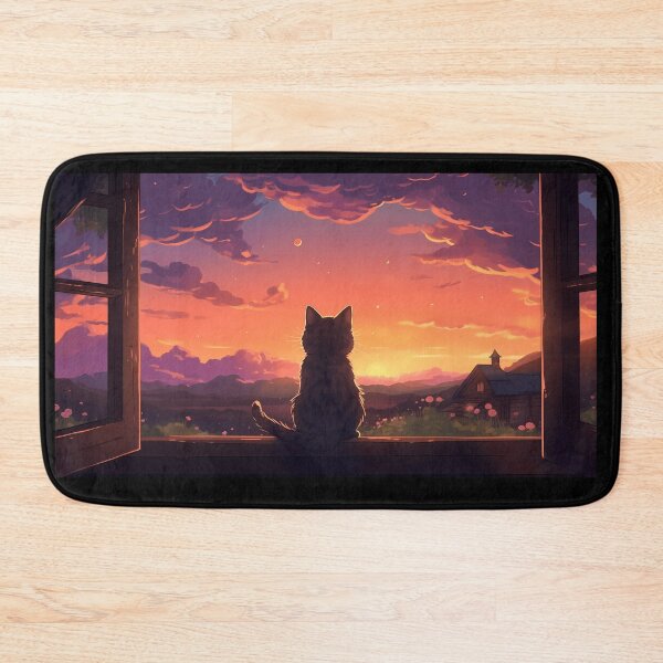 Item preview, Soothing Lofi Dreamscape and a Cat designed and sold by SootheOperator.