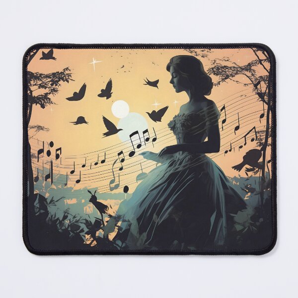 Item preview, Musical Woman in Front of Sunset designed and sold by dcrc.