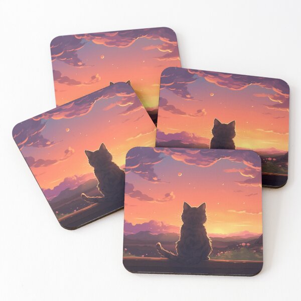 Item preview, Soothing Lofi Dreamscape and a Cat designed and sold by SootheOperator.