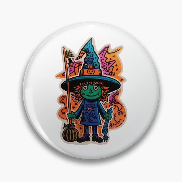 Item preview, Jolly Green Witch Sticker designed and sold by spikesNprints.
