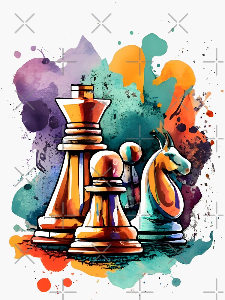 Chess Board Game Lover Piece Rook Checkmate Pop Art Style Poster for Sale  by MintaApparel