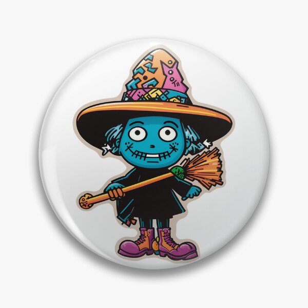 Item preview, Small Blue Witch Sticker designed and sold by spikesNprints.