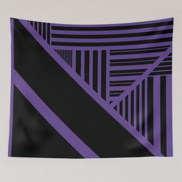 Item preview, Triangle Stripes in Purple and Black designed and sold by LAEC-Shop.