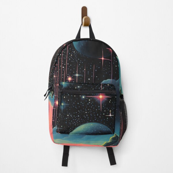 Item preview, Fairytale Cosmic Landscape and Night Starry Sky with Shining Stars designed and sold by Je-we.