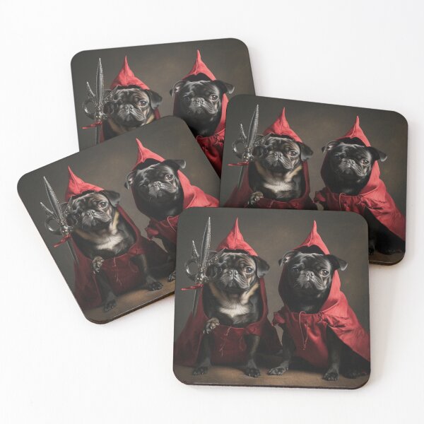Item preview, Mischievous Pug Pair designed and sold by yourfavdraw.