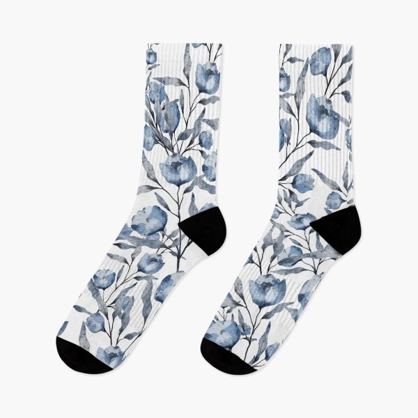 Item preview, Vintage Blue Flowers  designed and sold by Asmaa Abdul-Azim.