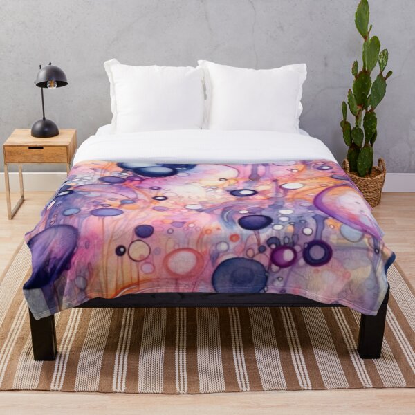 Item preview, Bubbling Whimsy: Purple Dreams & Energetic Strokes designed and sold by Geode-Designs.