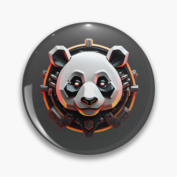 Item preview, robot panda designed and sold by SketchysDESIGNS.