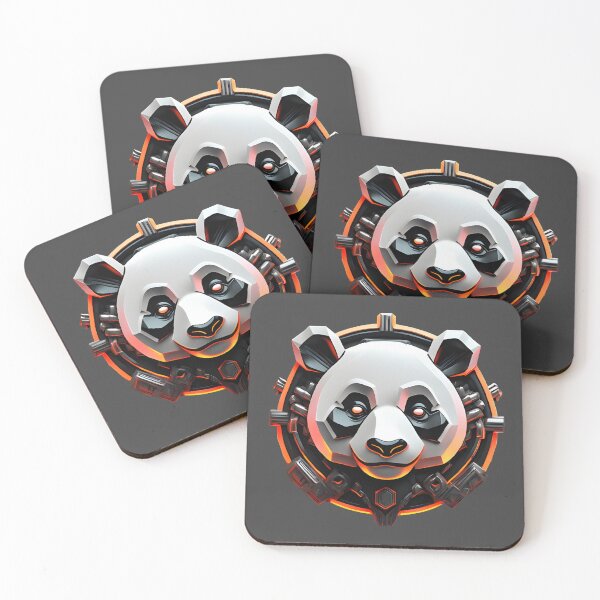 Item preview, robot panda designed and sold by SketchysDESIGNS.