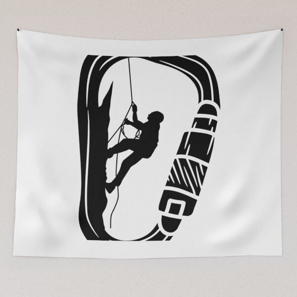Item preview, Climbing carabiner Sticker designed and sold by BusterAuer.