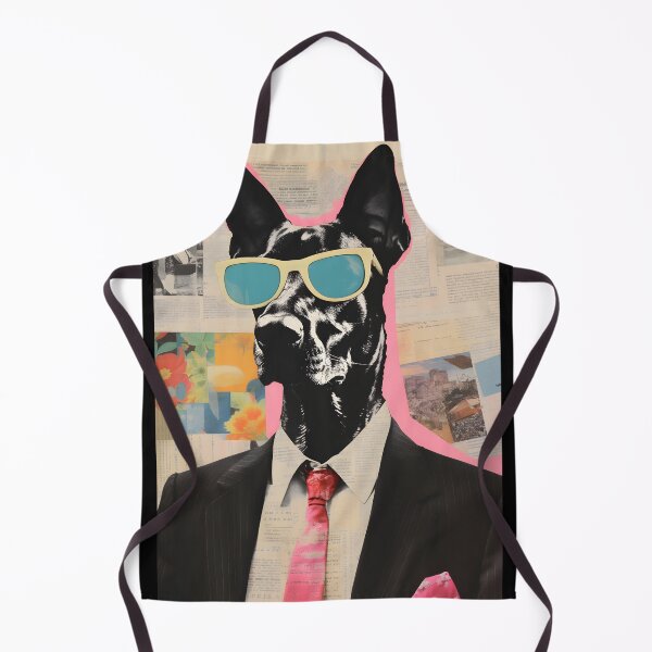 Item preview, Magazine Collage Style Image of Dog in Jacket and Glasses designed and sold by Je-we.