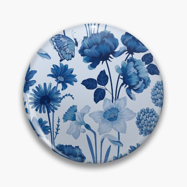 Item preview, Spring Flowers in Blue designed and sold by Judit Gueth.