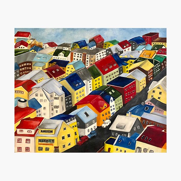 Happy Houses Photographic Print