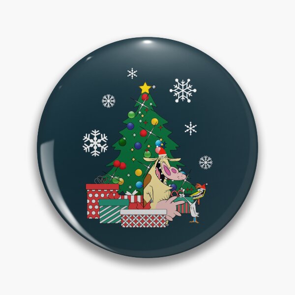 Item preview, Cow And Chicken Around The Christmas Tree designed and sold by Blancolainey.