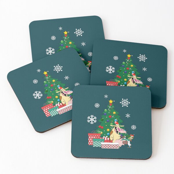 Item preview, Cow And Chicken Around The Christmas Tree designed and sold by Blancolainey.
