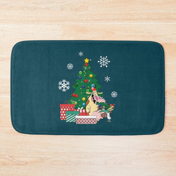 Item preview, Cow And Chicken Around The Christmas Tree designed and sold by Blancolainey.