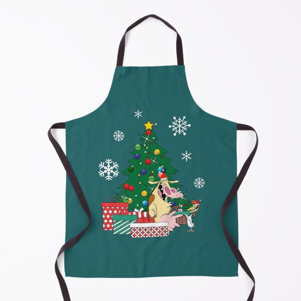 Item preview, Cow And Chicken Around The Christmas Tree designed and sold by Blancolainey.