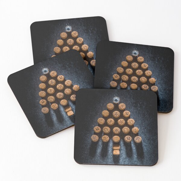 Item preview, Flat lay of corks shaped like Christmas tree. designed and sold by bailey-cooper.