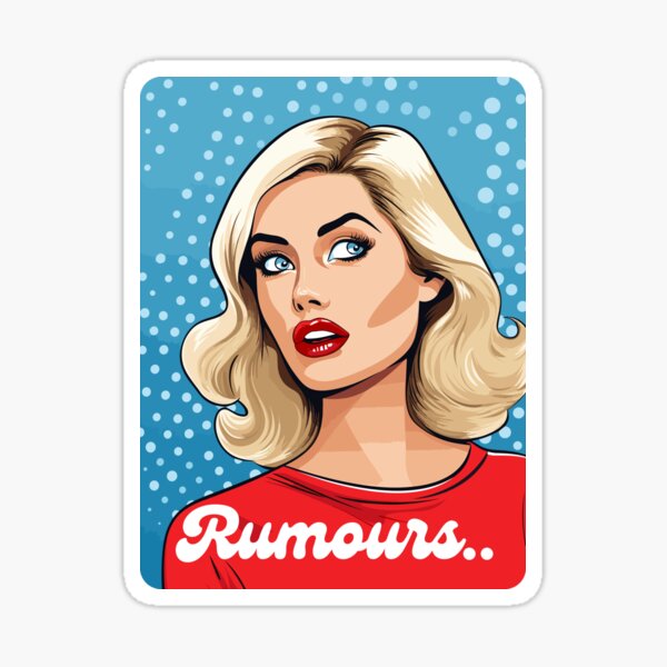 Woman hearing rumors Sticker