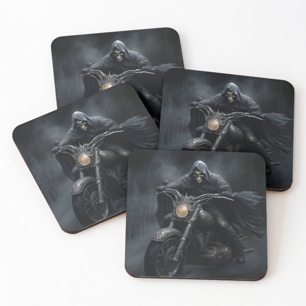 Item preview, Death Riding a Motorcycle designed and sold by Luna-Art-Design.