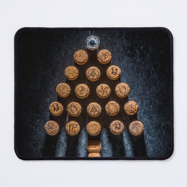 Item preview, Flat lay of corks shaped like Christmas tree. designed and sold by bailey-cooper.