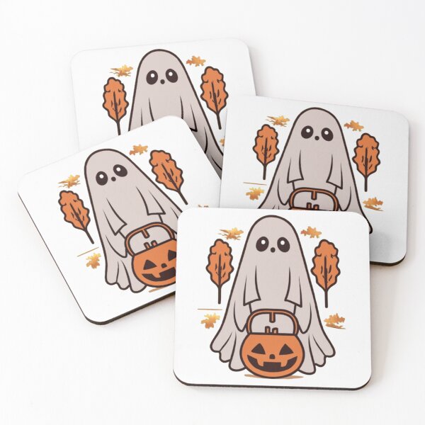 Item preview, Boo! Halloween Ghost Meets Autumn Bliss T-Shirt & stickers designed and sold by ArtsyElegance4U ⭐⭐⭐⭐⭐.