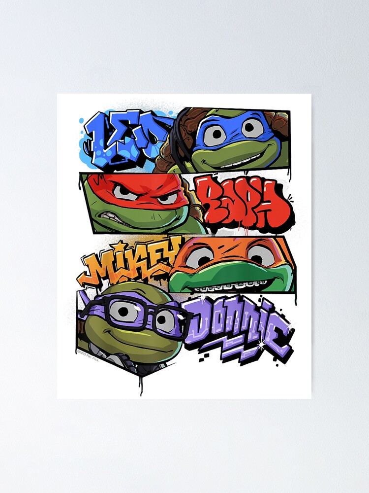 Teenage Mutant Ninja Turtles: Mutant Mayhem - Donatello, Raphael, Leonardo,  & Michelangelo - Toddler And Youth Girls Short Sleeve Graphic T-Shirt