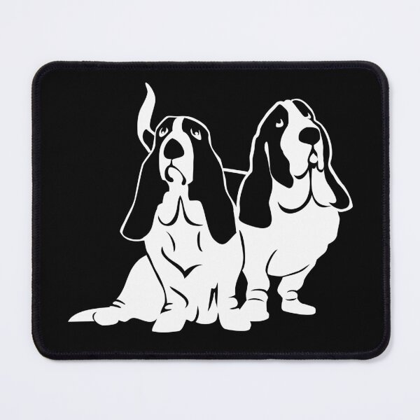 Item preview, Pair of Basset Hounds | NickerStickers® on Redbubble designed and sold by NickerStickers.