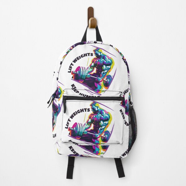 Item preview, Bold and Humble: The Weightlifters Creed in Vibrant Hues designed and sold by Pidar.