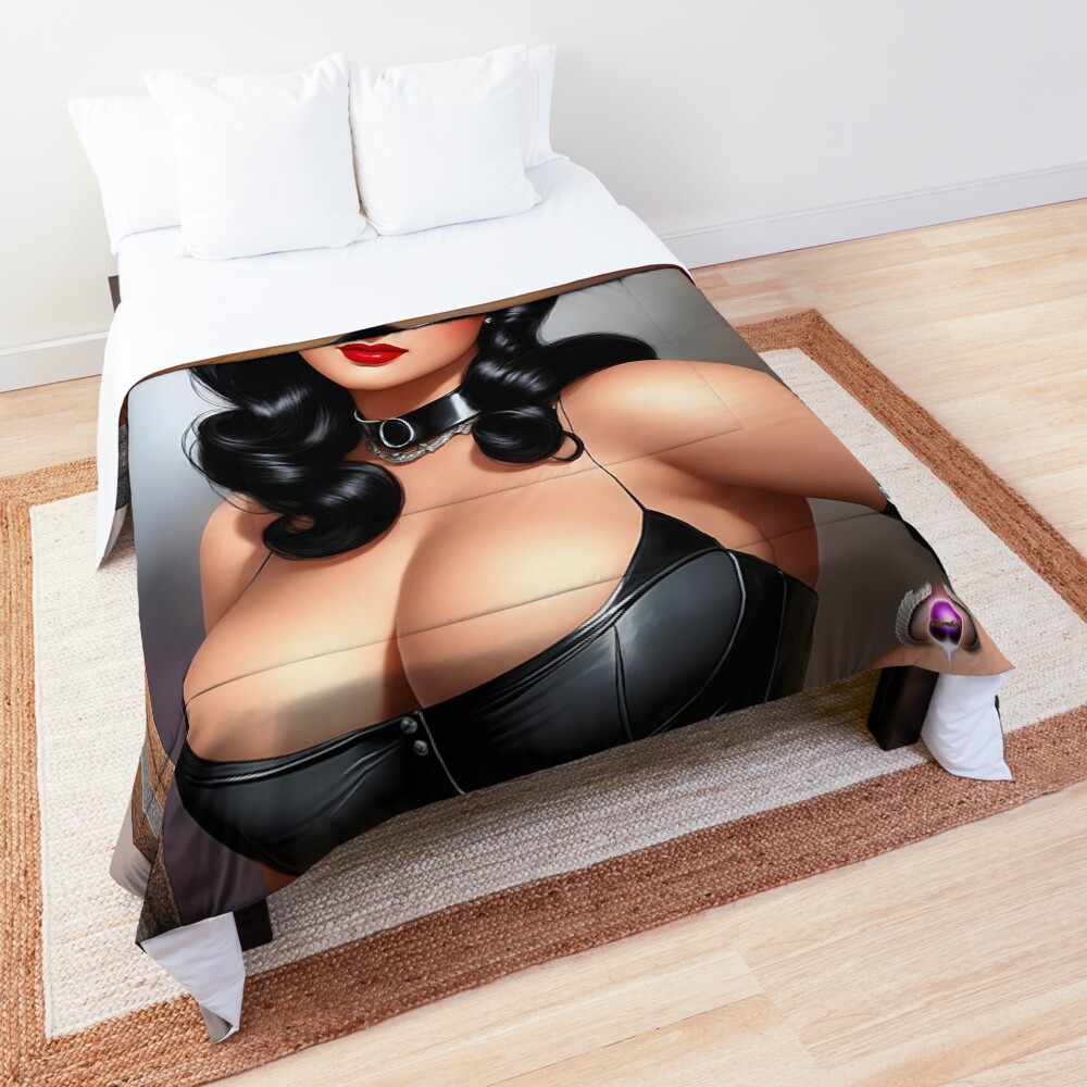 Portrait Of Lorena Talis Beautiful AI Concept Art by Xzendor7 Decorative Comforter