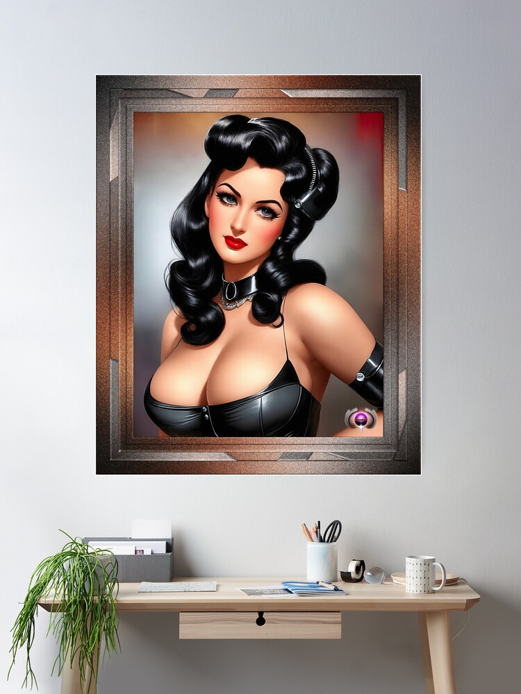 Portrait Of Lorena Talis Beautiful AI Concept Art by Xzendor7 Wall Decor Poster