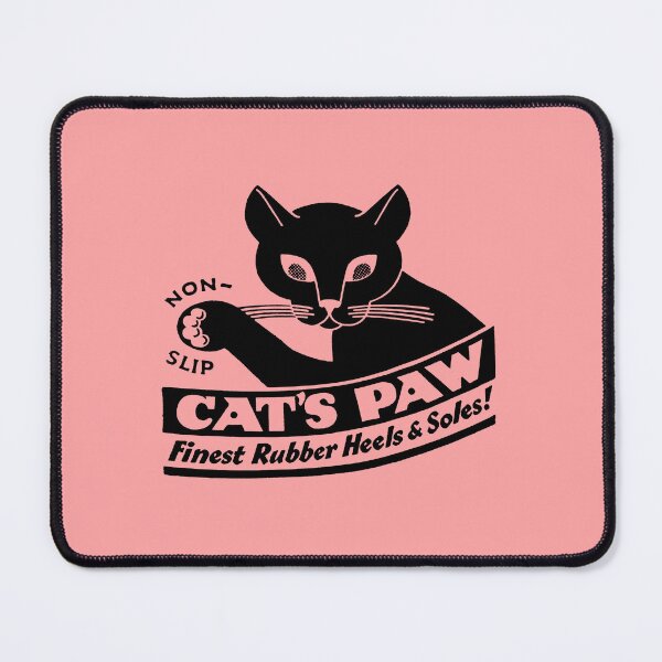 Item preview, CAT'S PAW - FINEST RUBBER HEELS AND SOLES - cat themed ad designed and sold by ThrowbackAds.