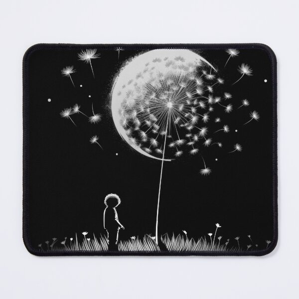 Item preview, Little boy, dandelion and moon designed and sold by MagicColorPrint.