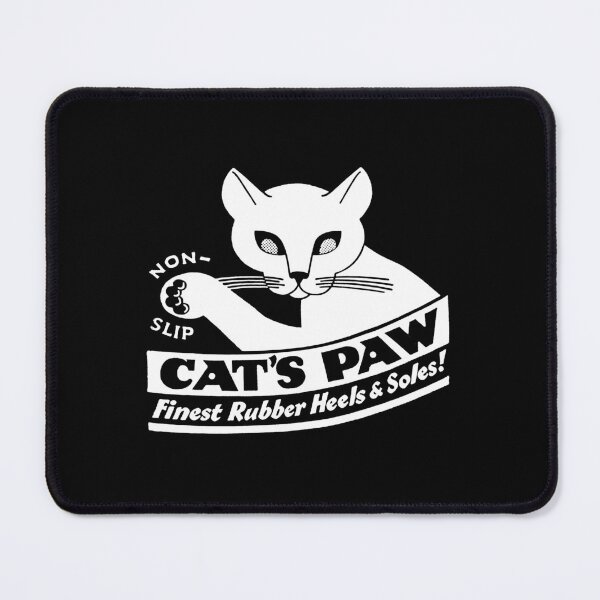 Item preview, CAT'S PAW - FINEST RUBBER HEELS AND SOLES - cat themed ad designed and sold by ThrowbackAds.