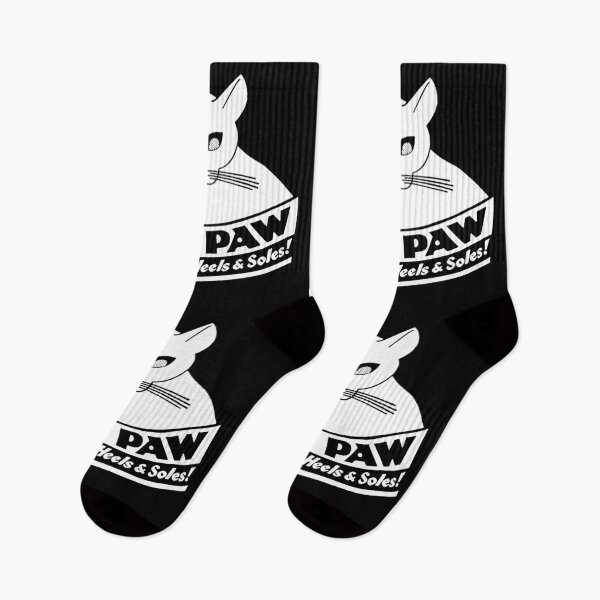 Item preview, CAT'S PAW - FINEST RUBBER HEELS AND SOLES - cat themed ad designed and sold by ThrowbackAds.
