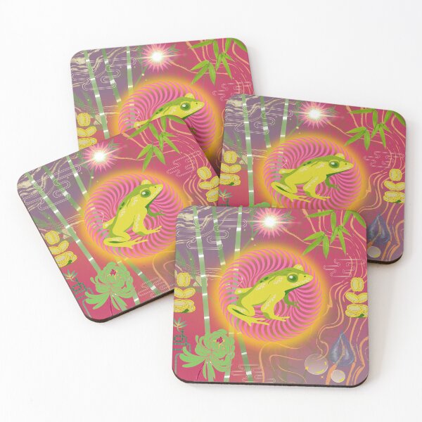 Item preview, Japanese frog of Gold and Money, cute and colorful froggy designed and sold by Sugar Wisdom .