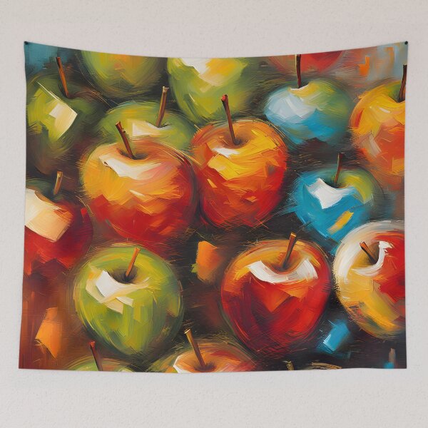 Item preview, Painted pattern of ripe apples designed and sold by Rostislav Bouda.