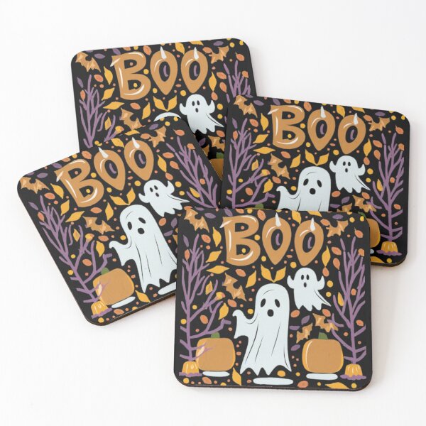 Item preview, Boo Halloween Ghost Meets Autumn: Spooktacular T-Shirt & stickers designed and sold by ArtsyElegance4U ⭐⭐⭐⭐⭐.