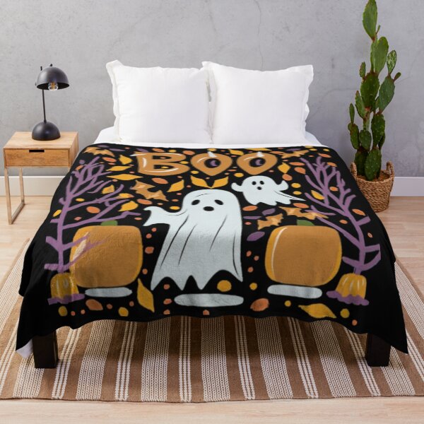 Item preview, Boo Halloween Ghost Meets Autumn: Spooktacular T-Shirt & stickers designed and sold by ArtsyElegance4U ⭐⭐⭐⭐⭐.