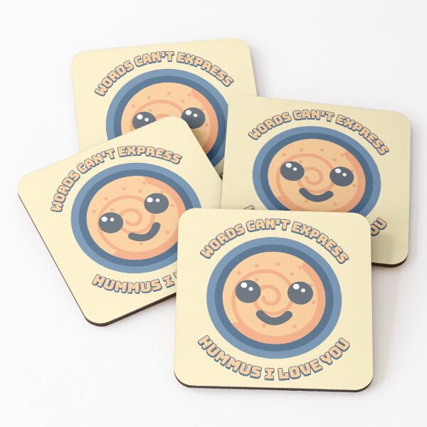 Item preview, Words can't Express Hummus I love you! Cute Hummus Cartoon designed and sold by PMCreative.