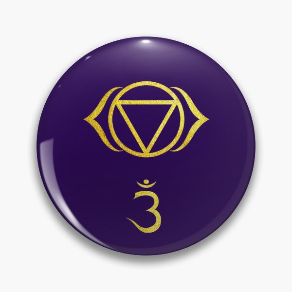 Item preview, Gold Ajna Buddhist Chakra designed and sold by kernowerno.